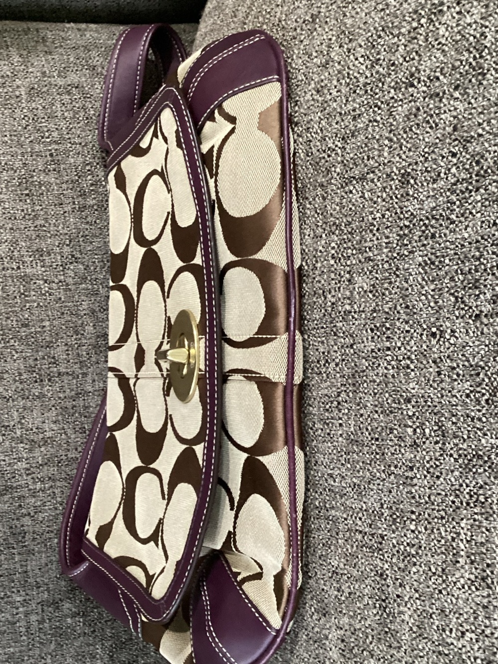 Coach 11257 Flap Ergo Shoulder bag Signature Monogram Canvas - Picture 8 of 16